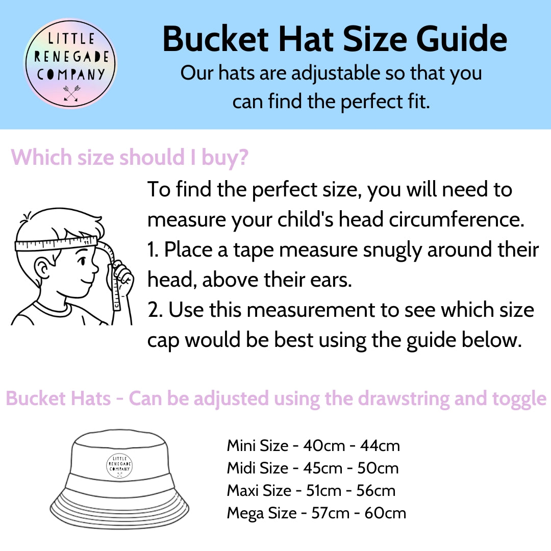 BLOSSOM REVERSIBLE BUCKET HAT - 4 Sizes