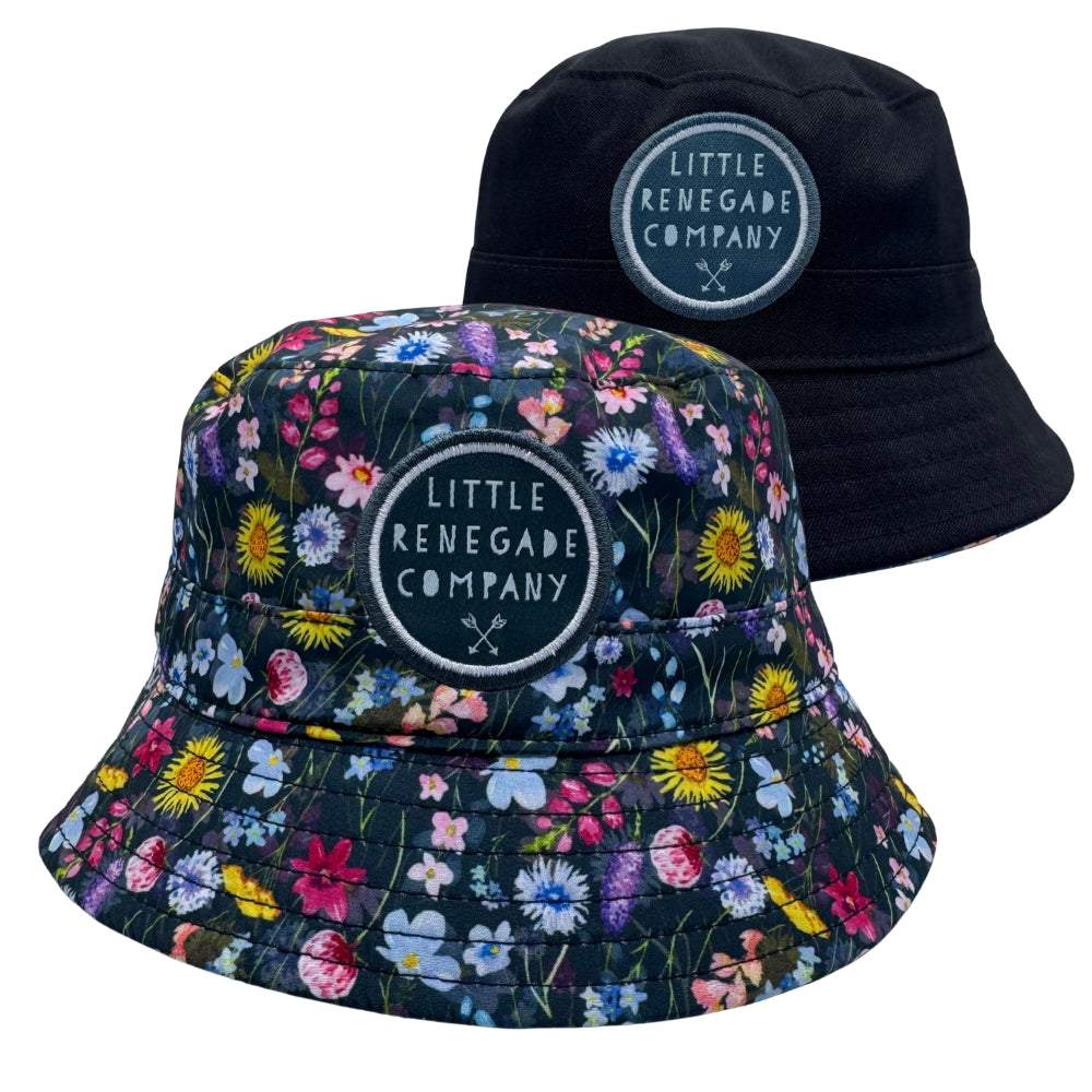 FLEUR REVERSIBLE BUCKET HAT- 4 Sizes