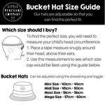 NIGHT BUCKET HAT - 4 Sizes