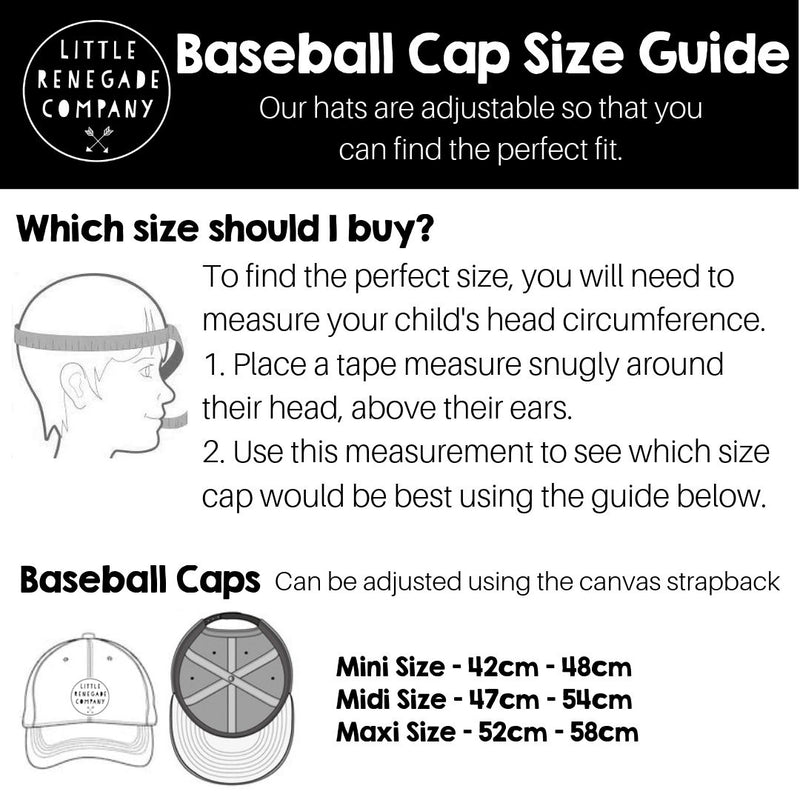 GARDEN BASEBALL CAP - 3 Sizes
