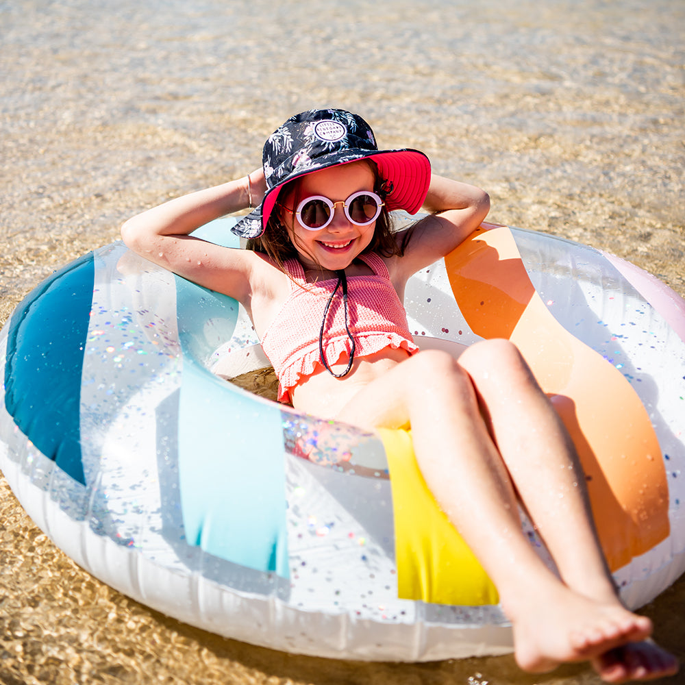 Reversible Little Renegade Swim Hat in summer