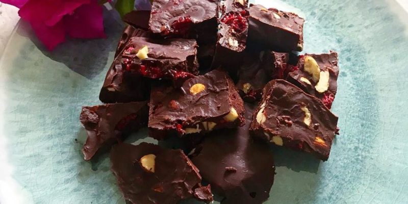 Dairy Free Almond and Raspberry Chocolate