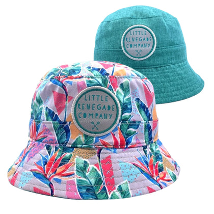 PARADISE REVERSIBLE BUCKET HAT - MINI & MEGA SIZE ONLY