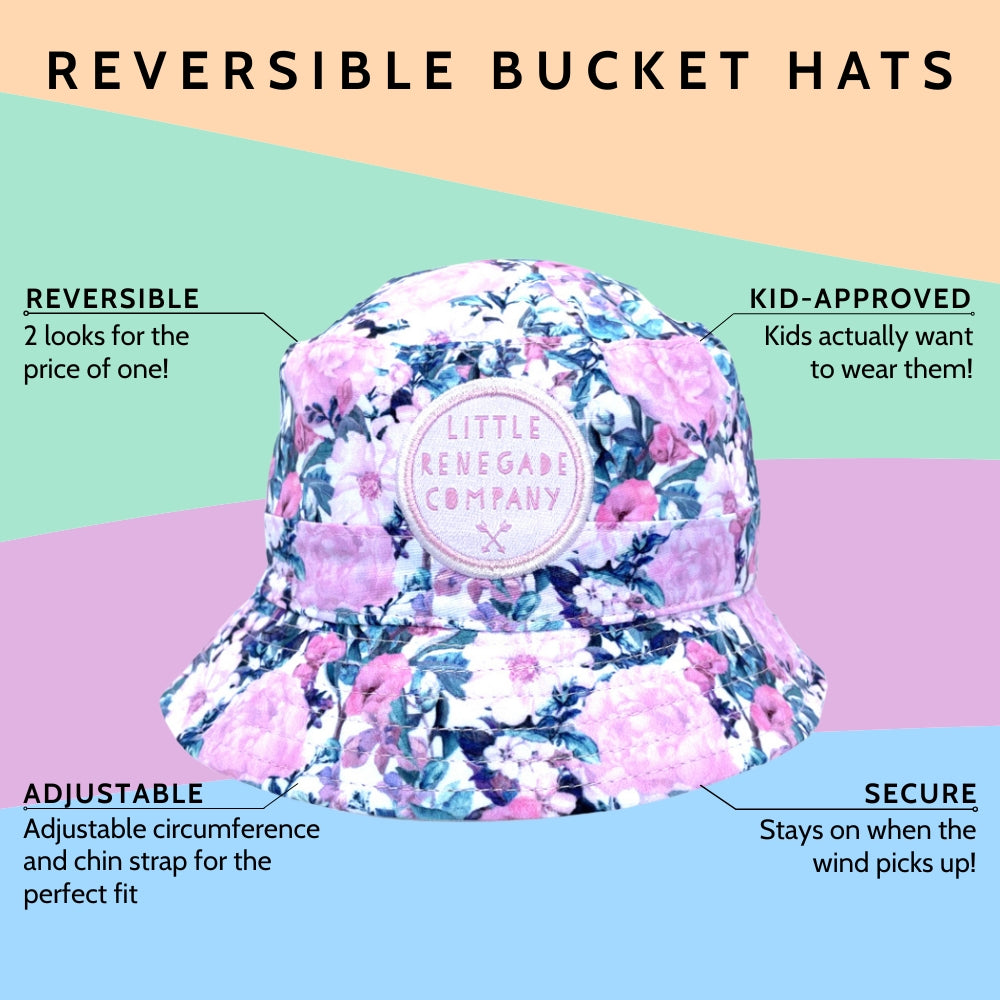 FLOURISH REVERSIBLE BUCKET HAT - 4 Sizes
