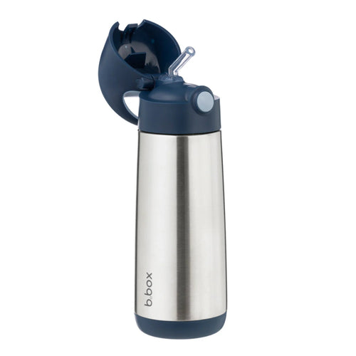 B.BOX 500mL INSULATED STRAW DRINK BOTTLE - MIDNIGHT