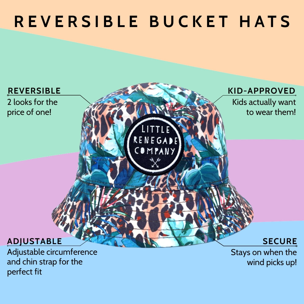 WILD REVERSIBLE BUCKET HAT - 4 Sizes
