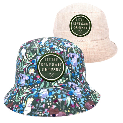 AUSSIE NATIVES REVERSIBLE BUCKET HAT - MINI SIZE ONLY