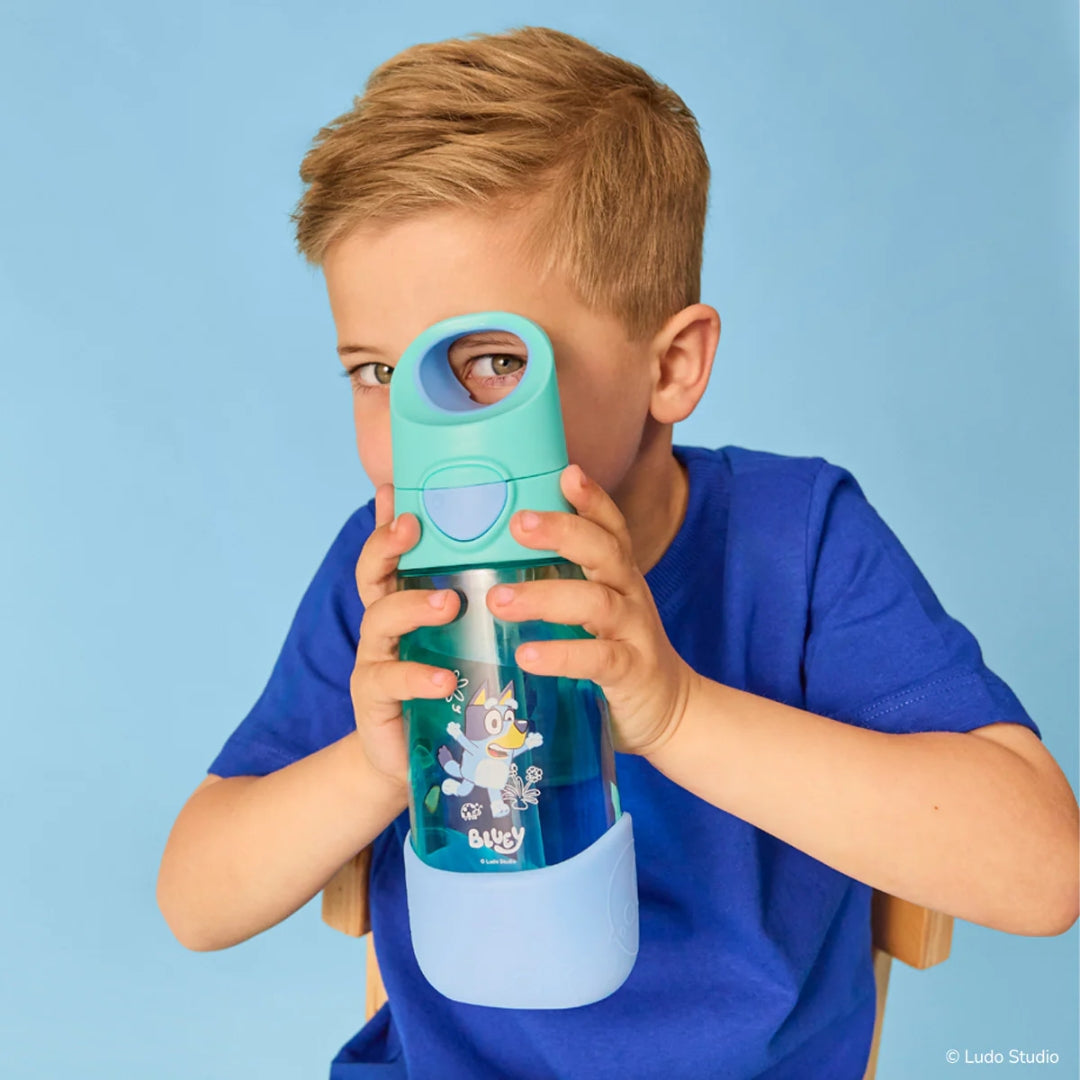 B.BOX 450ml STRAW DRINK BOTTLE - BLUEY PLAYTIME