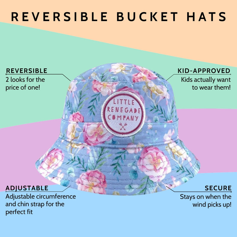 CAMELLIA REVERSIBLE BUCKET HAT - 4 Sizes