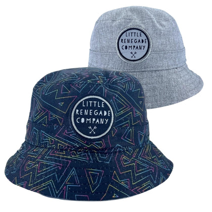 RETRO REVERSIBLE BUCKET HAT - 4 Sizes