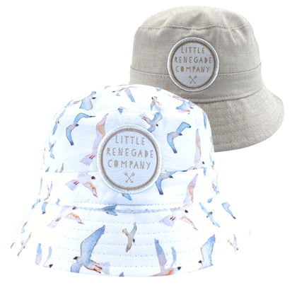 GULL REVERSIBLE BUCKET HAT - 4 Sizes