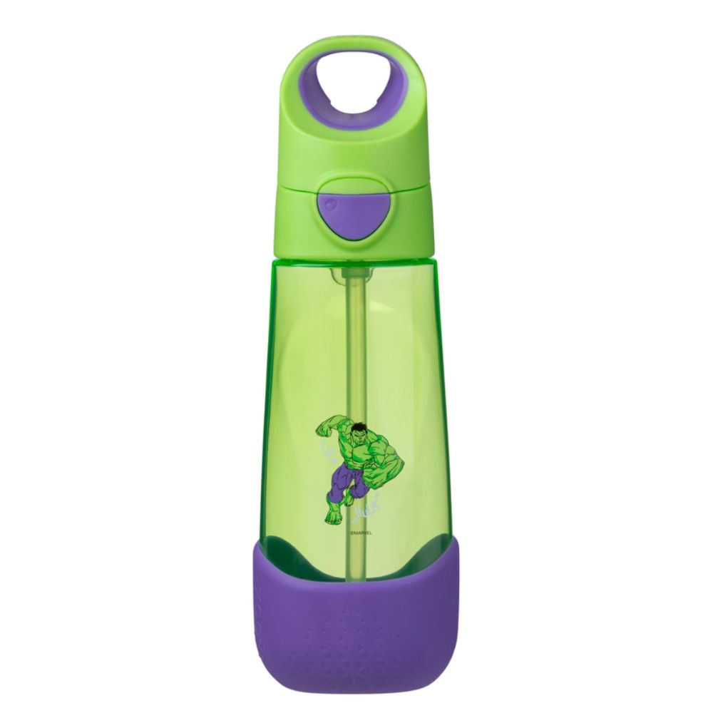 B.BOX 600ml STRAW DRINK BOTTLE - HULK