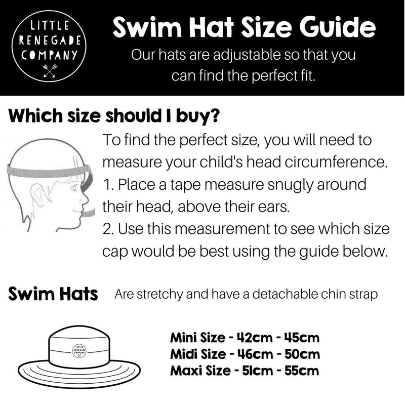 DINO PARTY SWIM HAT - 3 Sizes