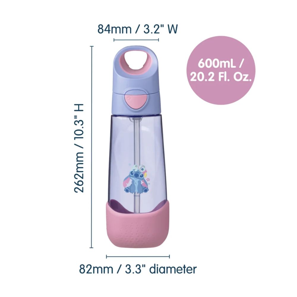 B.BOX 600ml STRAW DRINK BOTTLE - STITCH