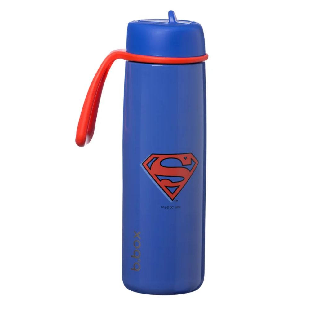 B.BOX 690ml INSULATED FLIP TOP DRINK BOTTLE - SUPERMAN