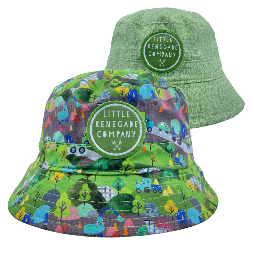 WHEELS N ROADS REVERSIBLE BUCKET HAT - 4 Sizes