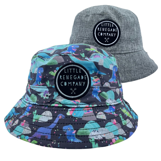 DINO PARTY REVERSIBLE BUCKET HAT - MINI & MEGA SIZE ONLY