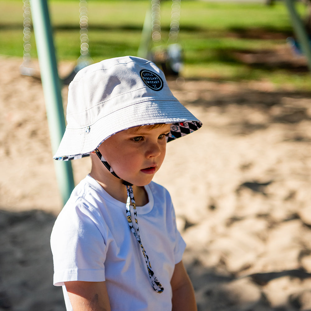 CHECKMATE REVERSIBLE BUCKET HAT- 4 Sizes