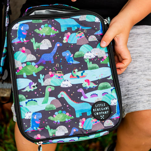 DINO PARTY INSULATED LUNCH BAG