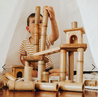 BAMBOO BUILDING SET - 46 PIECES