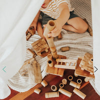 BAMBOO BUILDING SET - 46 PIECES