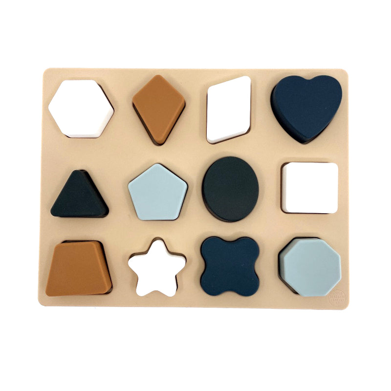 SILICONE SHAPES PUZZLE - 2 COLOURS