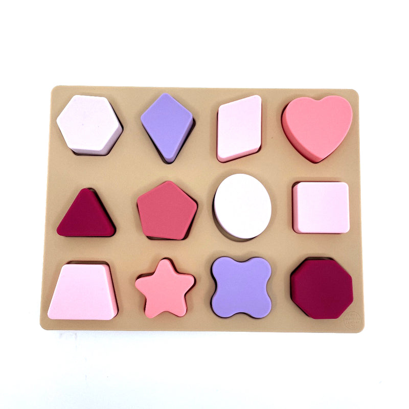 SILICONE SHAPES PUZZLE - 2 COLOURS