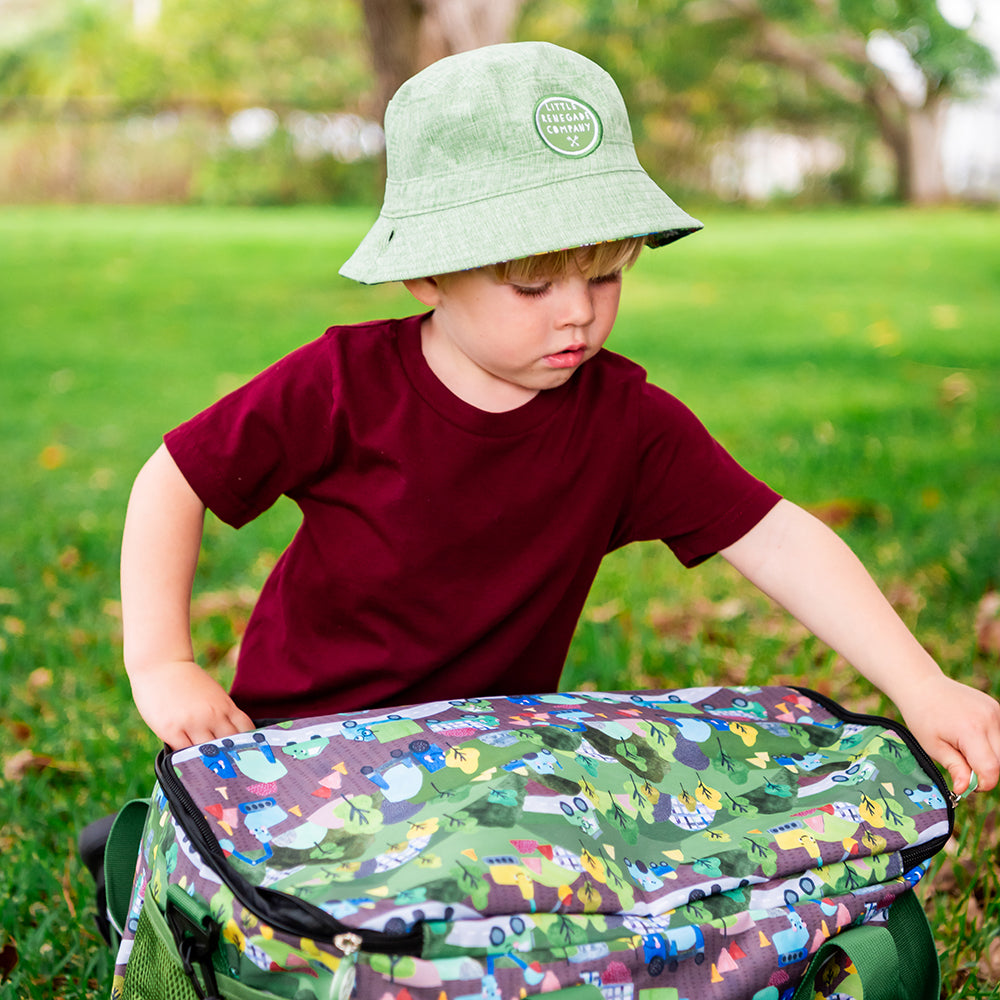 WHEELS N ROADS REVERSIBLE BUCKET HAT - 4 Sizes
