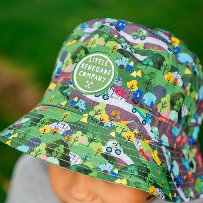 WHEELS N ROADS REVERSIBLE BUCKET HAT - 4 Sizes