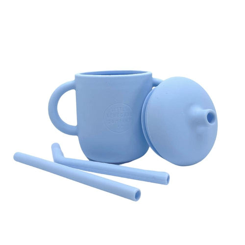 SILICONE STRAW CUP - 7 COLOURS