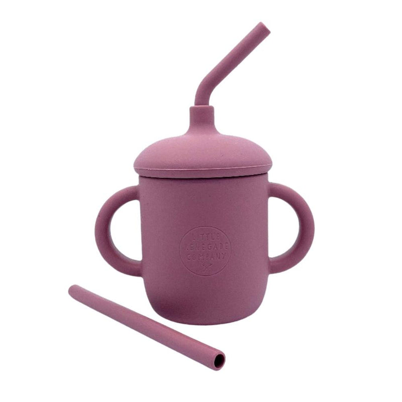SILICONE STRAW CUP - 7 COLOURS