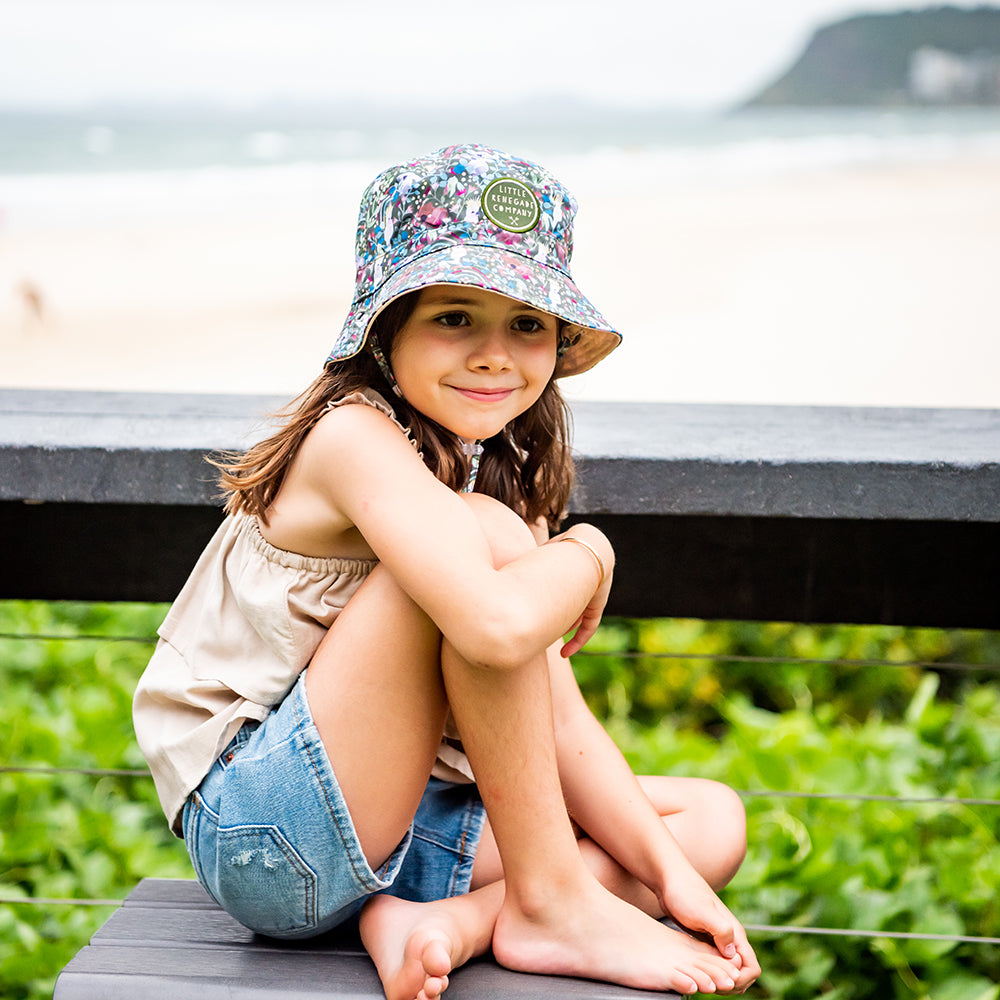 AUSSIE NATIVES REVERSIBLE BUCKET HAT - MINI SIZE ONLY
