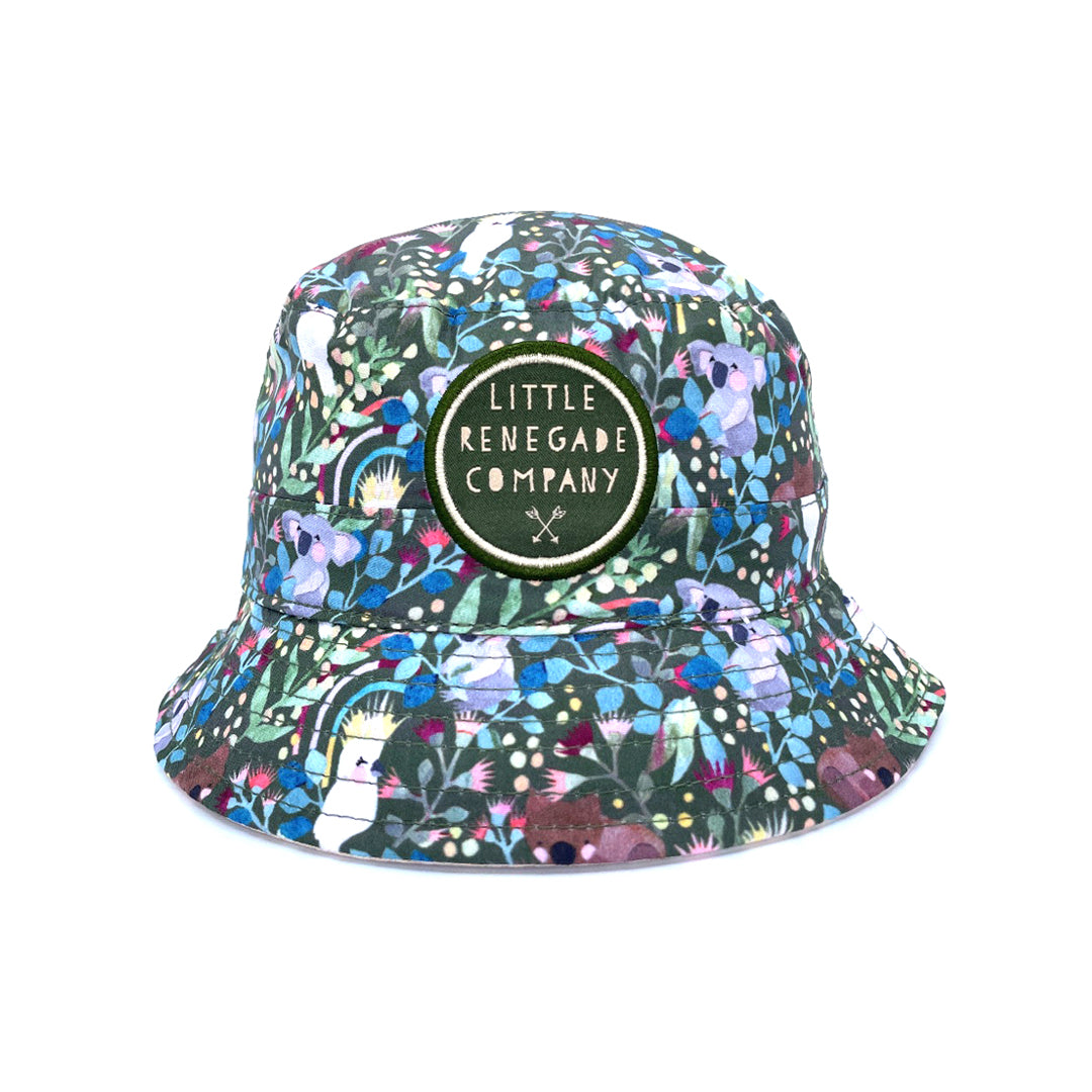 AUSSIE NATIVES REVERSIBLE BUCKET HAT - MINI SIZE ONLY