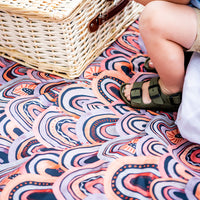 Arizona Adventure Mat arranged outdoors with picnic gear