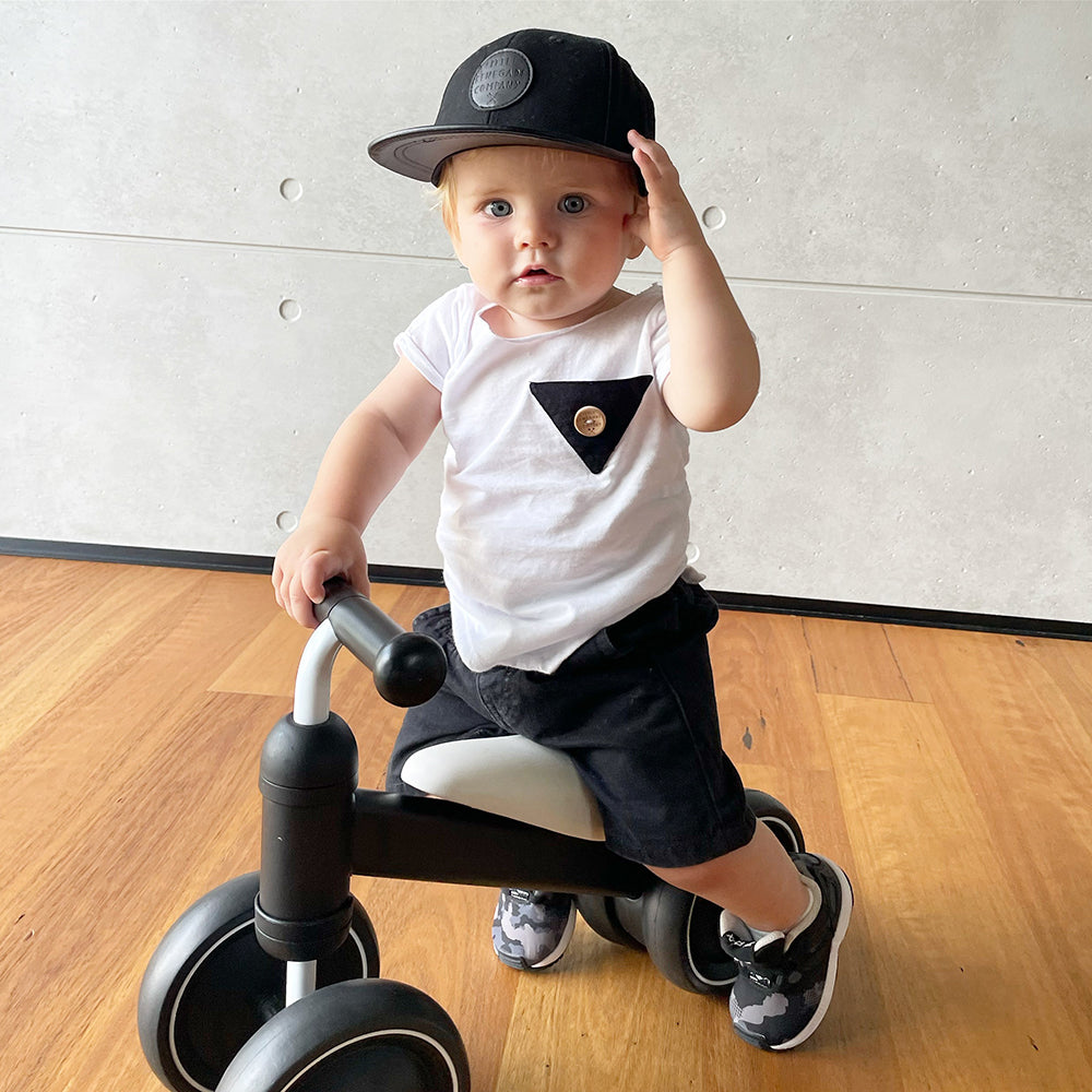 BLACK ON BLACK CAP – 3 Sizes