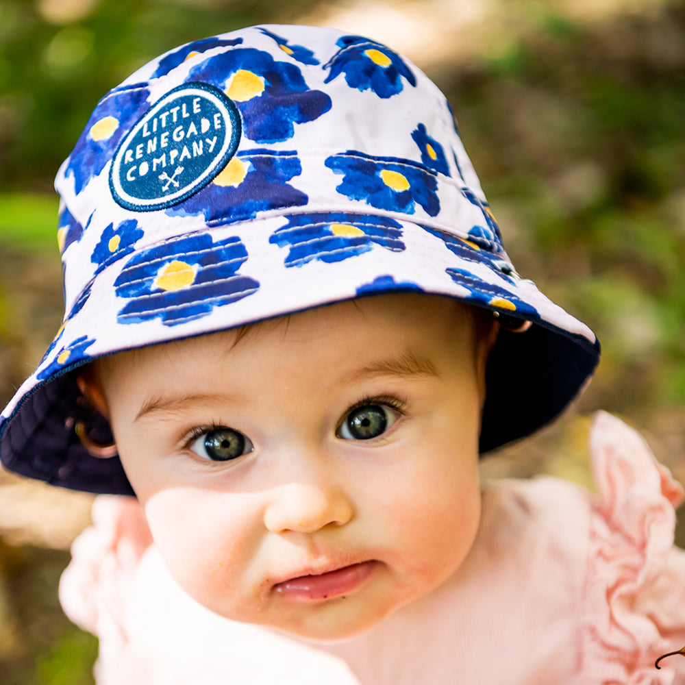 BLOSSOM REVERSIBLE BUCKET HAT - MINI SIZE ONLY
