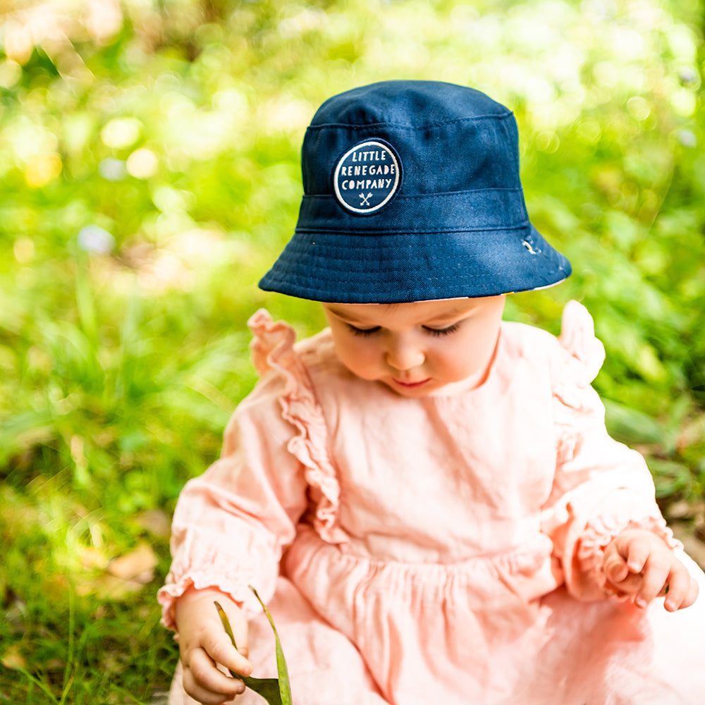 BLOSSOM REVERSIBLE BUCKET HAT - MINI SIZE ONLY