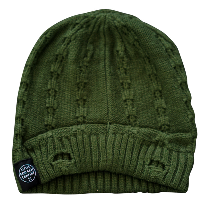 EVEREST BEANIE - OLIVE GREEN