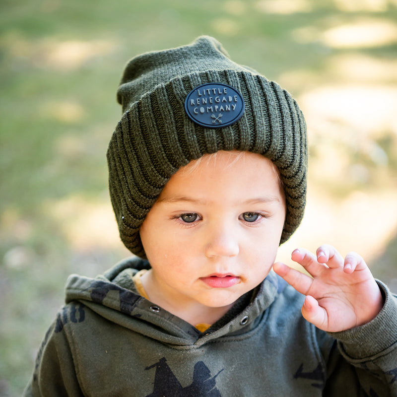 EZRA BEANIE - OLIVE