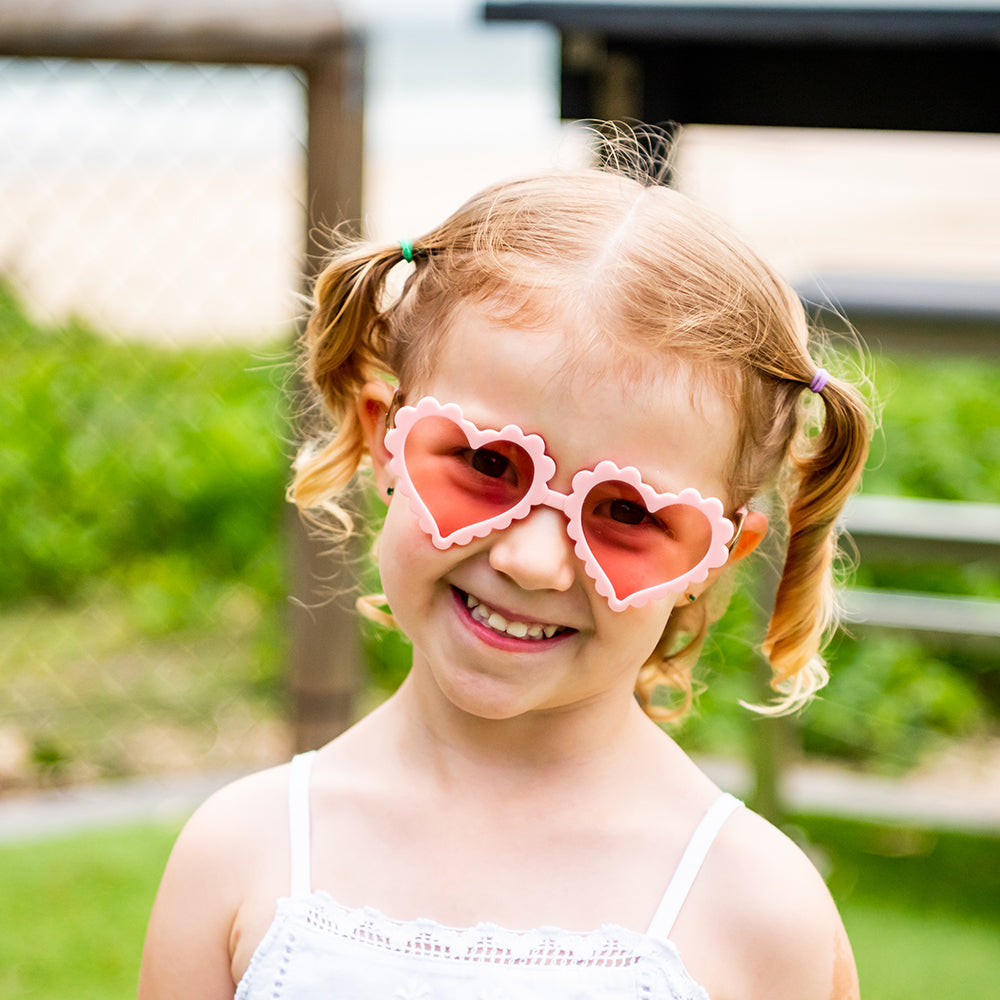 HEART SHADES - 2 COLOURS kids sunglasses lifestyle image