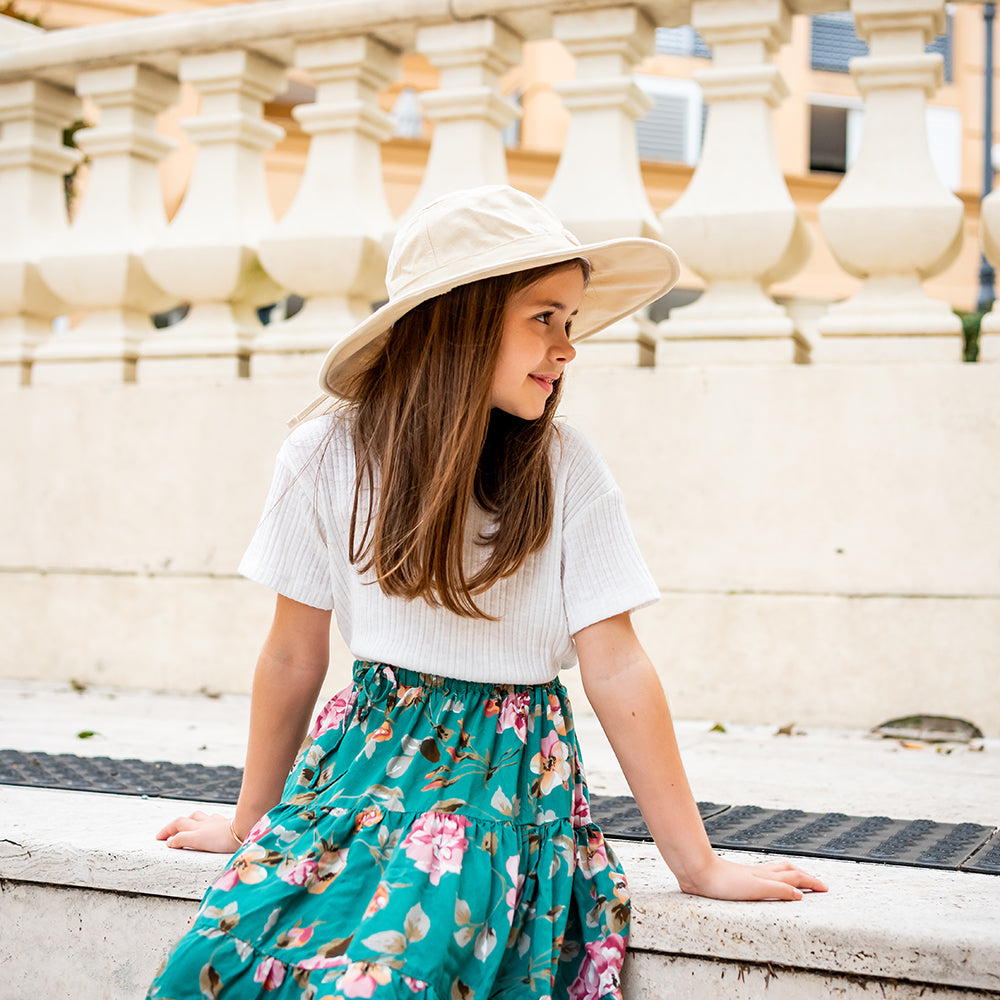 Little Renegade Sun Hat worn during everyday family adventures